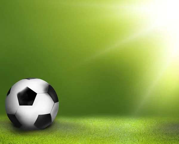 Render Football Green Grass Soccer Background — Stock Photo, Image