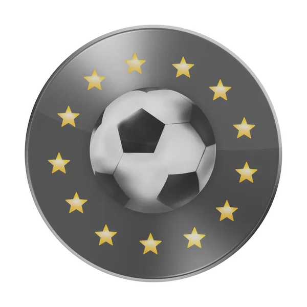 Футбольний Символ Футбольної Піктограми — стокове фото