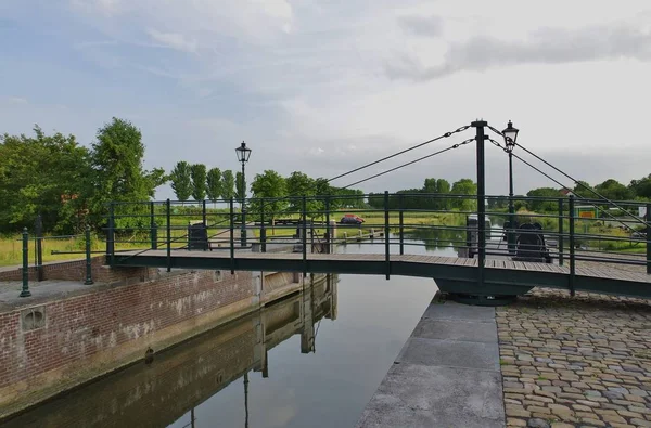 Swing Bridge Canal Lock — Fotografia de Stock
