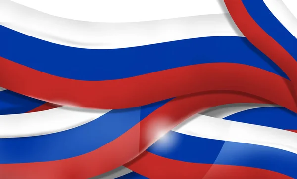 Prapor Vlajky Ruského Pozadí — Stock fotografie