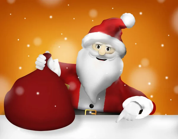 Happy Santa Claus Christmas — Stock Photo, Image