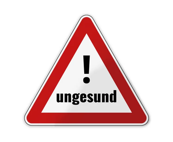 German Language Unhealthy — Stock Photo, Image