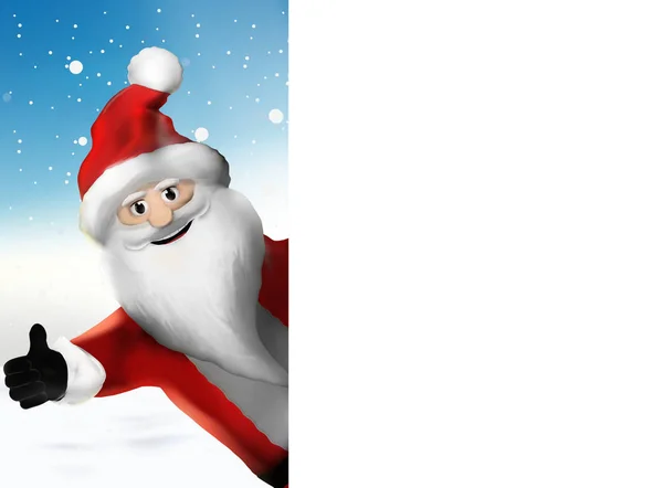 Karácsonyi Santa Claus Remek Illusztráció — Stock Fotó
