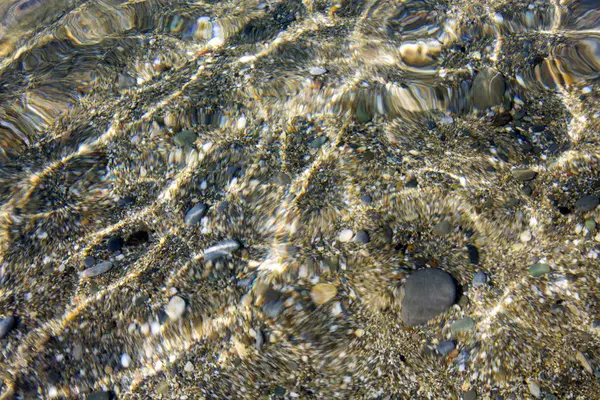 Klares Wasser Hintergrund Blau Natürliche Textur Shining Blauen Wasserwellen — Stockfoto