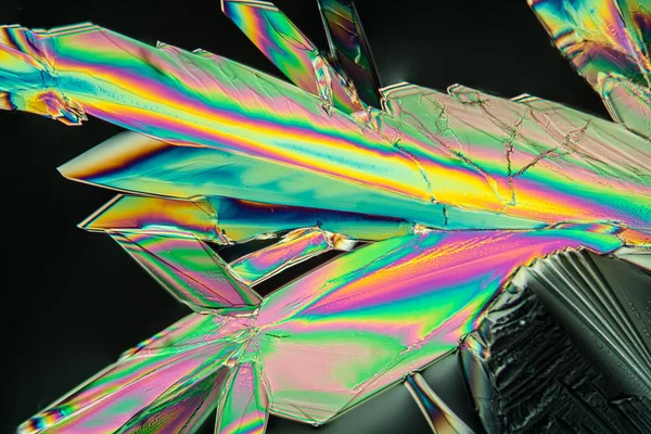 Crystals Polarized Light — Stock Photo, Image