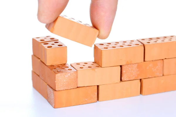 Brick Bricks Isolated White Background Stock Image