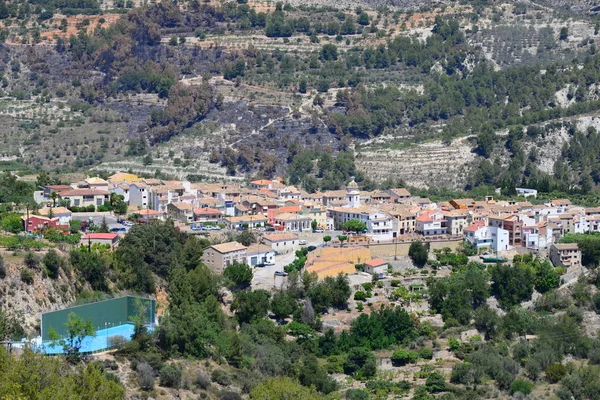 Dağdaki Gizli Köy Costa Blanca Spanya — Stok fotoğraf