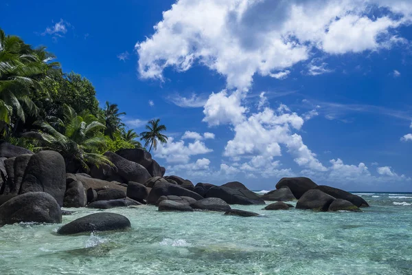 Seychelles Silhouette Iceland Anse Passe — Stock Photo, Image