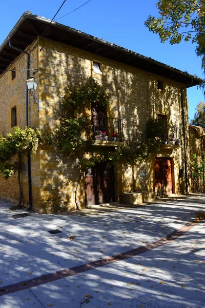 Spanje Olleta Navarre Gevels Van Huizen — Stockfoto