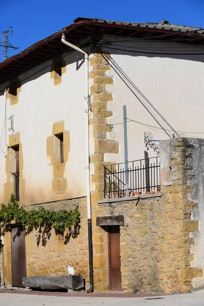 Dolor Olleta Provincia Navarra Hausfassaden —  Fotos de Stock