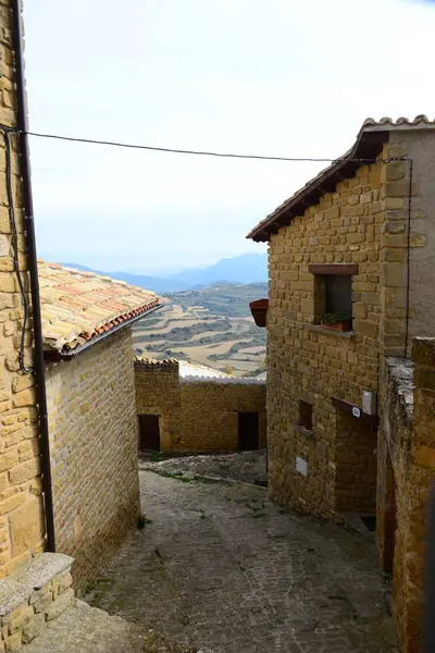 Spanya Uhaziran Provinz Navarra Hausfassaden Stadtansichten — Stok fotoğraf