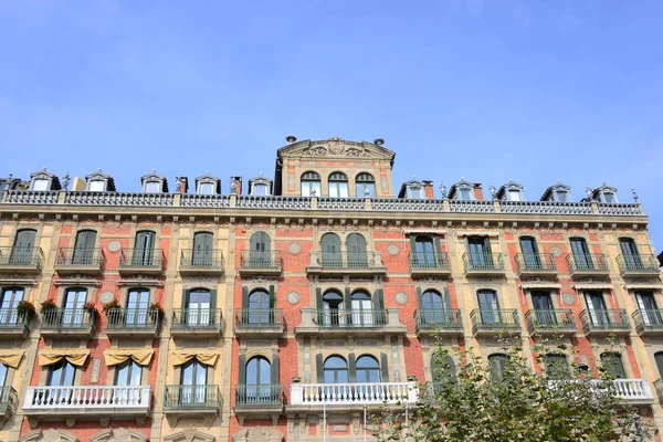 España Pamplona Provincia Navarra Fachadas Casas Vistas Ciudad — Foto de Stock