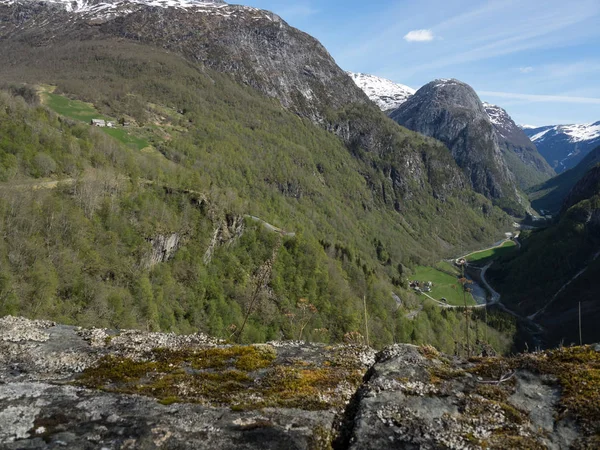 Noruega Sobre Paisagem Natural Fundo — Fotografia de Stock