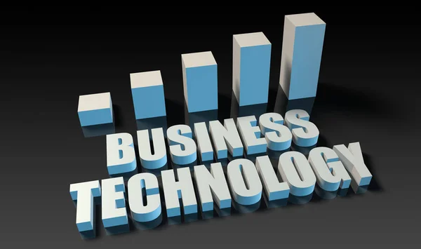 Wykres Technologii Biznesowych Niebiesko Czarny — Zdjęcie stockowe