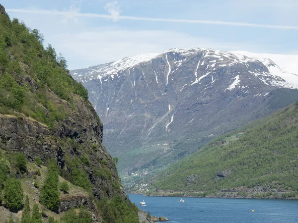 Noruega Sobre Naturaleza Paisaje Fondo — Foto de Stock