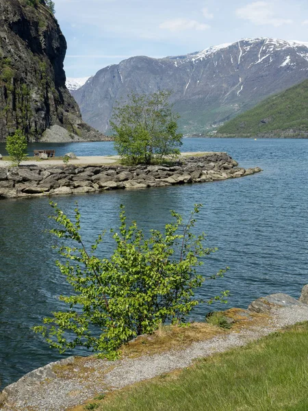 Noorwegen Natuur Landschap Achtergrond — Stockfoto