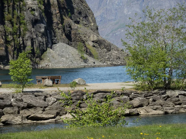 Norge Natur Landskap Bakgrund — Stockfoto