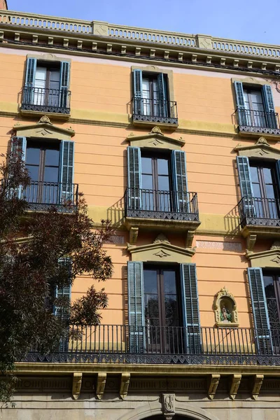 Spain Vic Gerona Province Houses House Facades City Views — Stock Photo, Image