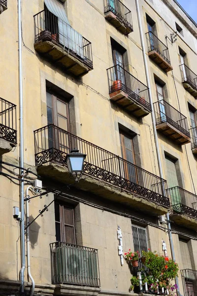 Aflicción Cívica Provincia Gerona Casas Fachadas Casas Vistas Ciudad — Foto de Stock