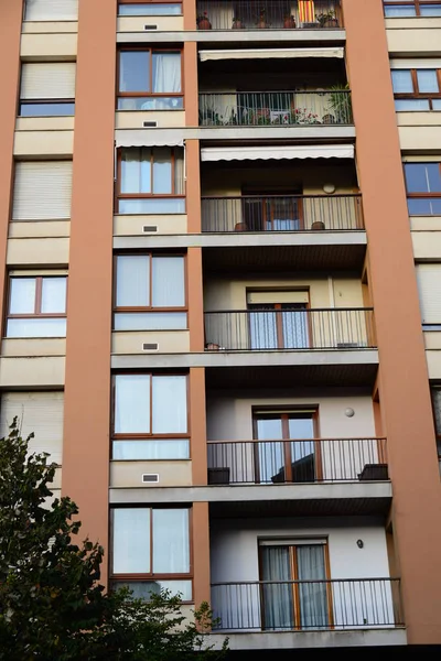 Spanien Girona Girona Provinsen Hus Hus Fasader Utsikt Över Staden — Stockfoto