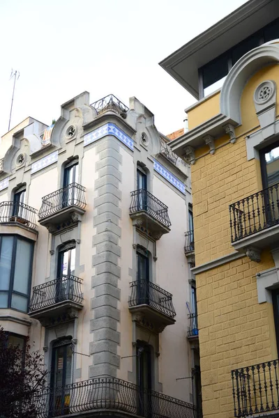 Espanha Gerona Província Gerona Casas Fachadas Casa Vistas Cidade — Fotografia de Stock