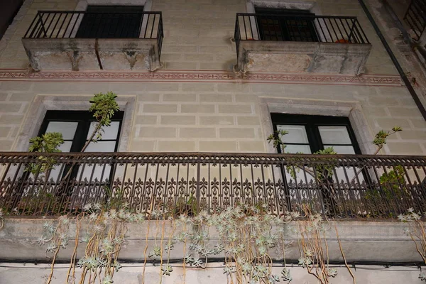 Hausfassaden Spanien Architekturkonzept — Stockfoto