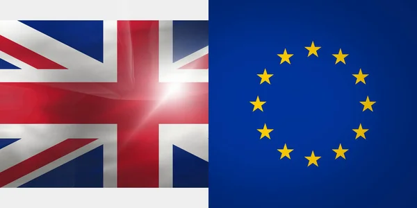 Európa Egyesült Királyság Zászlók Háttere — Stock Fotó