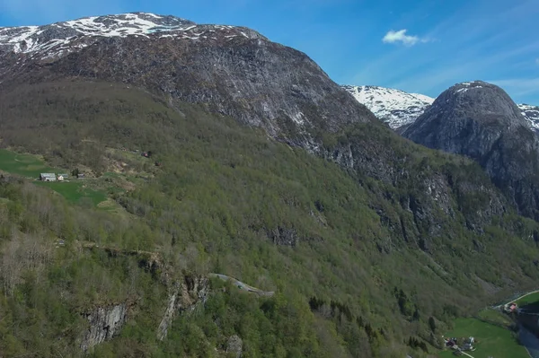 Norwegen Auf Naturlandschaft Hintergrund — Stockfoto