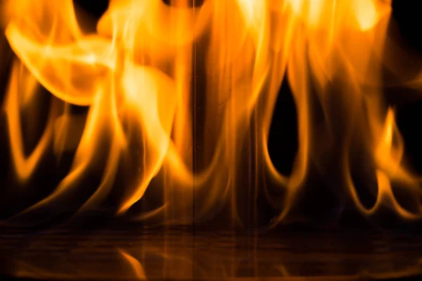 Fuego Llama Humo Ardiente — Foto de Stock