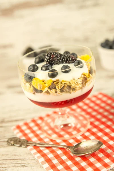 Nahaufnahme Von Leckerem Dessert — Stockfoto