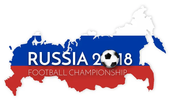 2018 Futebol Russo Futebol Renderizar Design — Fotografia de Stock