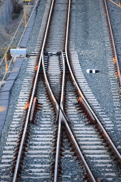 スペインの鉄道線路は — ストック写真