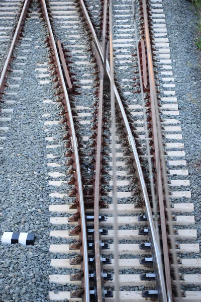 Railroad Tracks Spain — Stock Photo, Image