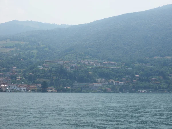 Blick Auf Den Iseosee Der Lombardei Italien — Stockfoto