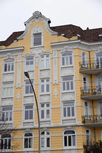 Гамбург Ставтаншит Будинки Фасади — стокове фото
