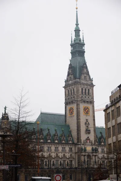 Stadtansichten Hamburg Gevels — Stockfoto