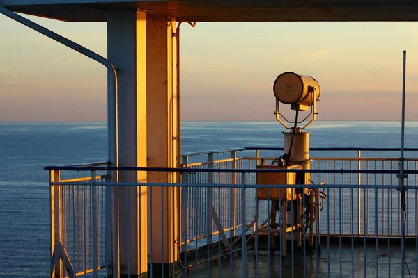 The projector near captain\'s cabin on a cruise ship