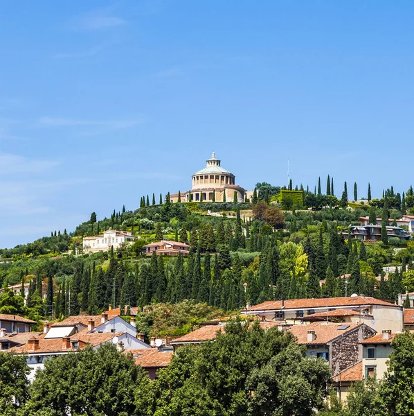 Santuário Nossa Senhora Lourde Verona Itália Sobre Rio Adige — Fotografia de Stock
