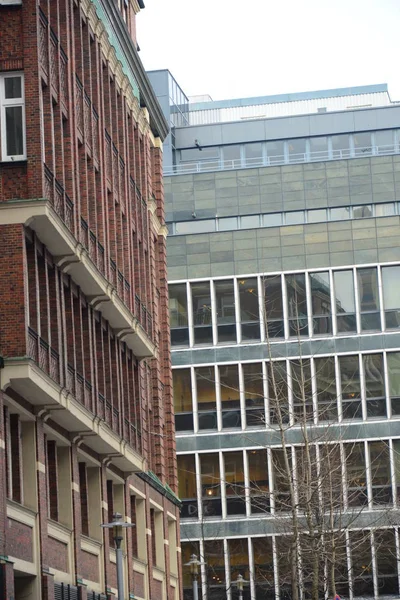 Hamburg Houses House Facades Stadtansiten — 图库照片