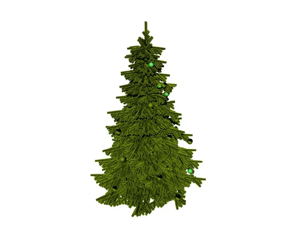 Festive Christmas Tree Holiday Decorations — Stock Photo, Image