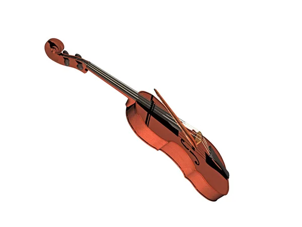 Hegedű Hangszer Közelről — Stock Fotó