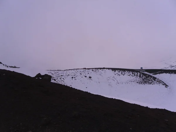 Catania Pěkné Město Ostrově Sicílie Výhled Sopka Etna — Stock fotografie