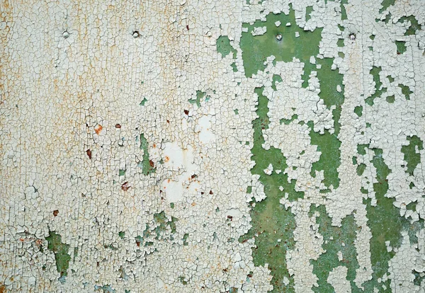 Sfondo Astratto Grunge Peeling Vernice Verde Texture Vernice Peeling Intemperie — Foto Stock