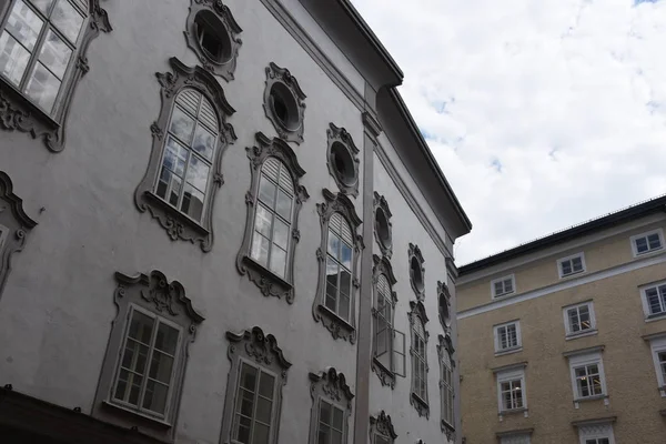 Salzburg Városháza Torony Városháza Torony Keskeny Utca Sigmund Haffner Gasse — Stock Fotó