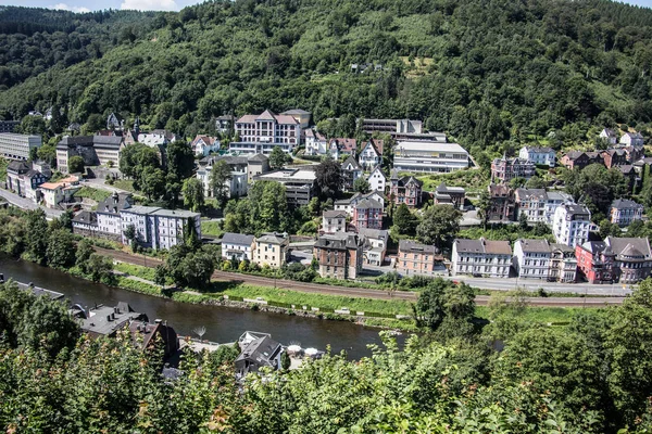 Altena Downtown Lenne — Stock Photo, Image