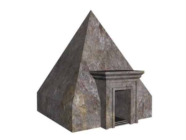 Пирамида Расчищена Могила — стоковое фото