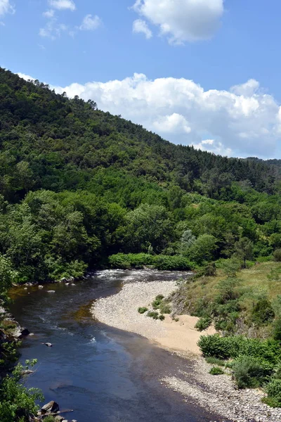 Ποδήλατο Διαδρομή Dolce Μέσω Στο Ardeche — Φωτογραφία Αρχείου