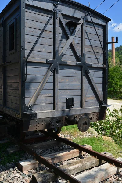 Old Wooden Train Forest — Stock Photo, Image