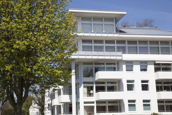 Fachada Moderno Edificio Residencial Hamburgo Alemania — Foto de Stock