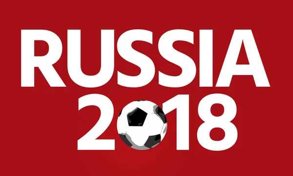 Golden 2018 Soccer Fotoball Russia Russian Render — Stock Photo, Image